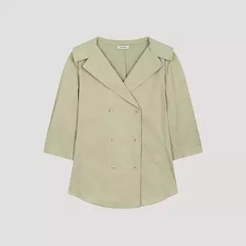 She S miSS Двойная рубашка с широким воротником SwwSto22070 фунтов light beige/55