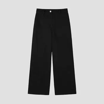 She S miSS Wide Cotton pantS With Flap pocketS SwwSlp11100 Bk blacks/55