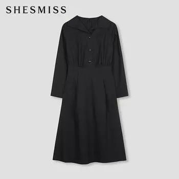 She S miSS Wide Open Collar dreSS Swwopn31050 Bk blacks/55
