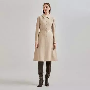 She S Miss шерстяное твидовое платье с поясом Swwopn41010 beige/55