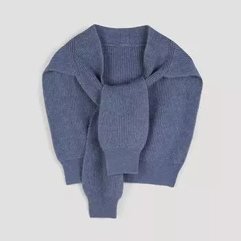 She S miSS Wool Blend Cardigan Muffler Saamfn42040 Dl dark blue/00