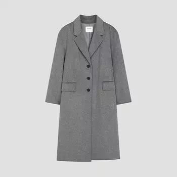 She S miss шерстяное пальто ручной работы Swhcto42140 charcoal/55