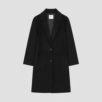 She S miSS шерстяное пальто ручной работы Swhcto41010 Bk blacks/55