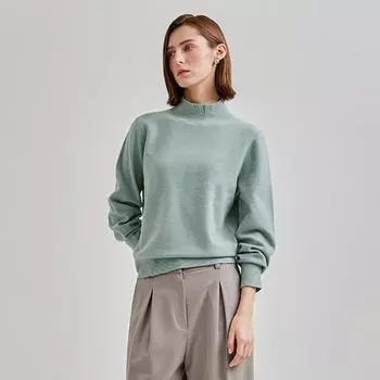 She S miSS Wool Blend Mock Neck Knit SSkpon41730 pink beige/55