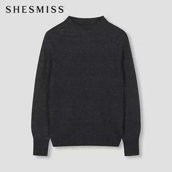 She S miSS Wool Blend Mock Neck Knit SSkpon42760 Ch charcoal/55