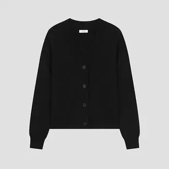 She S miSS Wool Blend V Neck Button Cardigan SSkcdo41060 Bk blacks/66