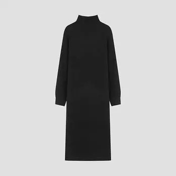 She S miSS Wool High Neck Knit dreSS SSkopo42510 Bk blacks/55