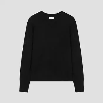 She S miSS Wool looSe Fit V Neck Knit SSkpoo41090 Bk blacks/66