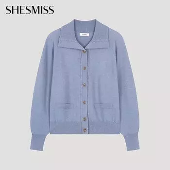 She S miSS шерстяной микс-цветной кардиган SSkcdo31040 Bl Blue/55