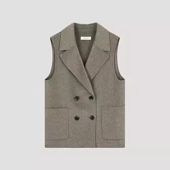 She S miss жилет ручной работы из смеси шерсти Swhvto42020 Mg MELANGE GRAY/66