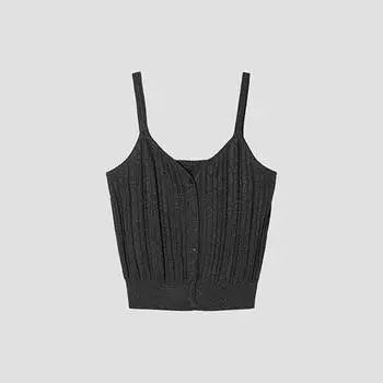 [She S miSS] Жилет с металлическими пуговицами SSkvtp22020 Dg dark gray/55