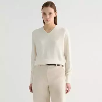 She Smiss Простой трикотажный свитер с V-образным вырезом Sskpoo42590 minted/55