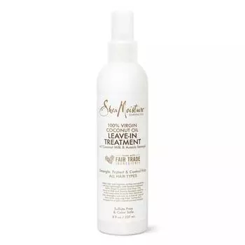 Shea Moisture 100% Virgin Coconut Oil Leave-In Treatment, несмываемое средство, 237 мл, 1 шт.