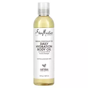 SheaMoisture, 100% кокосовое масло первого отжима, ежедневное увлажняющее масло для тела, 8 жидких унций (237 мл)