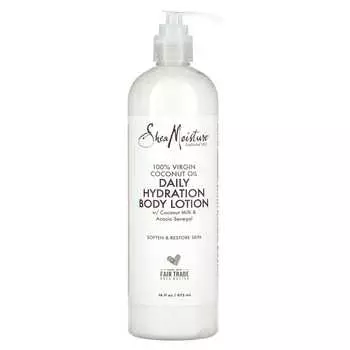SheaMoisture, 100% кокосовое масло первого отжима, лосьон для тела для ежедневного увлажнения, 16 жидких унций (473 мл)