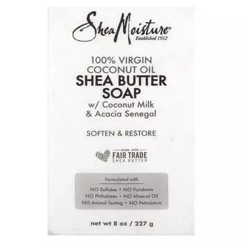 SheaMoisture, 100% Virgin Coconut Oil Shea Butter Soap, 230g (8oz)