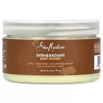 SheaMoisture, Even & Radiant with Honey, тающий очищающий бальзам 3 в 1, 3,2 унции (91 г)