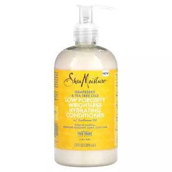 SheaMoisture, Grapeseed and Tea Tree Oil, Low Porosity, Weightless Hydrating Conditioner, 13 fl oz (384 ml)