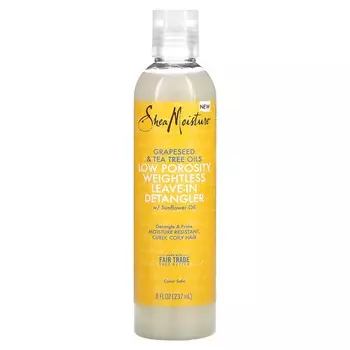 SheaMoisture, Grapeseed and Tea Tree Oil, Raw Prosperity, Weight Support Leave-In Detangler, 8 fl oz (237 ml)