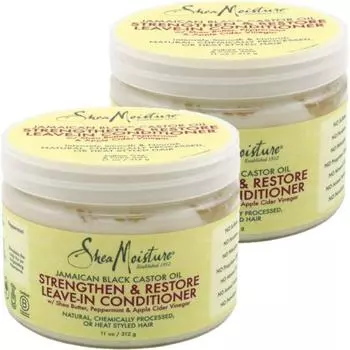 SheaMoisture Jamaican Black Castor Oil Leave-In Conditioner, 325ml, 2 units