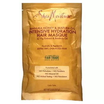 SheaMoisture, Маска для интенсивного увлажнения с медом манука и маслом мапура, 2 унции (57 г)