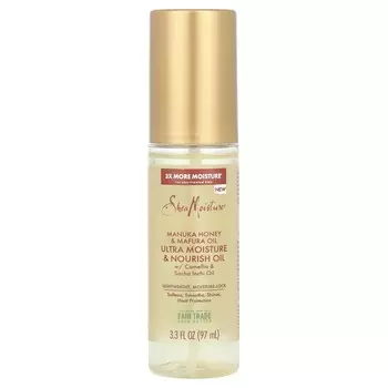 SheaMoisture, Мед манука и масло мапура, ультраувлажняющее и питательное масло, 3,3 жидких унции (97 мл)