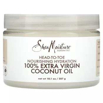 SheaMoisture, питательное увлажнение с головы до ног, 100% кокосовое масло первого отжима, 287 г (10,1 унции)