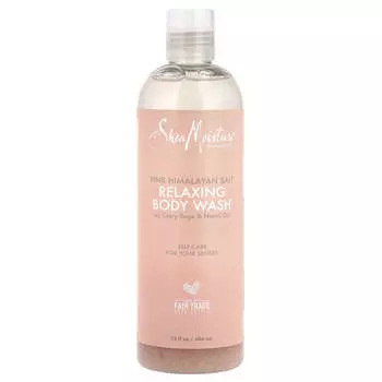 SheaMoisture, Расслабляющий гель для душа с розовой гималайской солью, 13 жидких унций (384 мл)