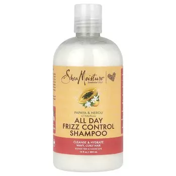 SheaMoisture, Шампунь для контроля за вьющимися волосами на весь день с папайей, нероли и бузиной, 13 жидких унций (384 мл)