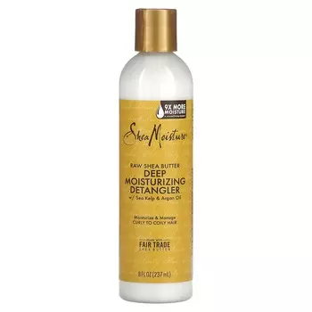 SheaMoisture, сырое масло ши, глубоко увлажняющее средство для распутывания волос, 8 жидких унций (237 мл)