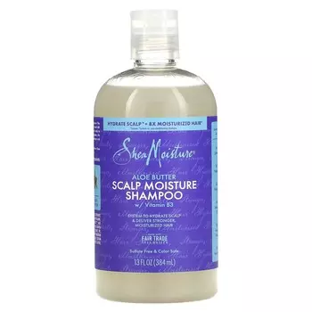 SheaMoisture, Увлажняющий шампунь для кожи головы, масло алоэ, 13 жидких унций (384 мл)