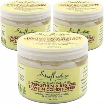 SheaMoisture Ямайский черный касторовый кондиционер для волос, 325 мл, 3 упаковки