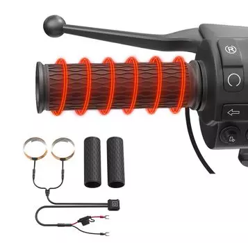 SHEAWA Мотоциклетная ручка Холодная погода 5 Температур Быстрая память Контроль температуры IP66 Универсальная ручка Легкое зимнее тепло для снегоходов Подогреватель,