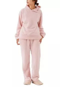 Sheep Boa Room Long Long Large Clothing 8359 [Aunii] Женская пижама, осень, зима, парка, топы, брюки, теплая, одежда, комплект, рукава, брюки,