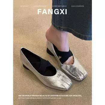 Sheepskin Ballet Cross Strap Shoes High Heels Women s Head Mary Jane Shoes Thick Heel Single Shoes 34