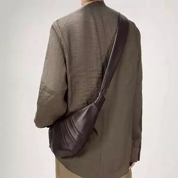 Sheepskin Croissant Croissant Bag Niche Lazy Wind Messenger Bag Women S Dumpling Bag original leather, without LOGO