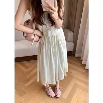 Sheepskin version~ Wear Doctrine Summer Hollow Casual Boken Baotou Cold Slippers Women s Pig Cage Slippers Outside Wear 35