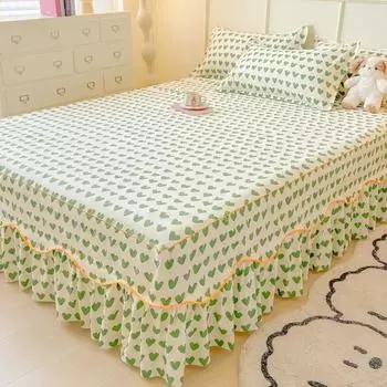 Sheet Set Household with Pillowcase Fashion Modern Water-proof Universal Skin-friendly Single Double Home Textile Bedding Luxury 150x200cm