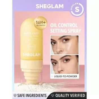 sheglam matte fresh setting spray ультраматовая жидкость для фиксатора пудры, 1 шт.