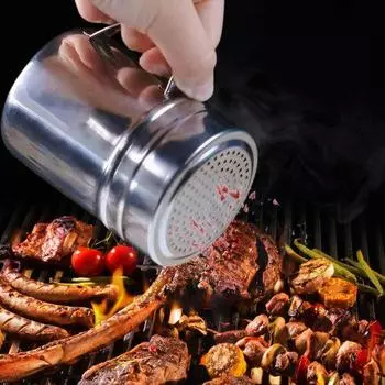 Шейка для специй, безопасная для посудомоечной машины, кухонные принадлежности, влагостойкая универсальная солонка для перца, практичное хранение, нержавеющая сталь S