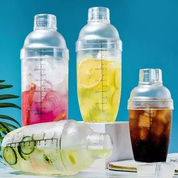 Шейкер для коктейлей, фруктовый сок, напиток, пластиковый миксер, бармен, специальный для смешивания шампанского, вина, чашка для ручного шейкера, барный инструмент