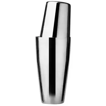 Шейкер для коктейлей WOMLEX Boston (Серебряный) серебряный