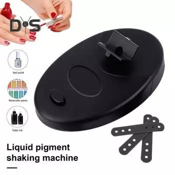 Шейкер для лака для ногтей с регулируемым ремешком, миксер для краски, флакончик для лака для ногтей, гель-лака, клея для ресниц, встряхиватель, равномерно распределяющий инструменты AU Plug серебряный