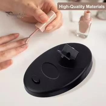 Шейкер для лака для ногтей с регулируемым ремешком, миксер для краски, флакончик для лака для ногтей, гель-лака, клея для ресниц, встряхиватель, равномерно распределяющий инструменты UK серебряный