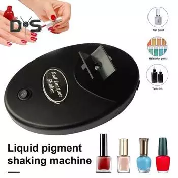 Шейкер для лака для ногтей, встряхиватель для бутылок с краской, портативный миксер для краски, 3200 встряхиваний/мин, шейкер для ногтей, чернила для татуировки без помощи рук чёрный