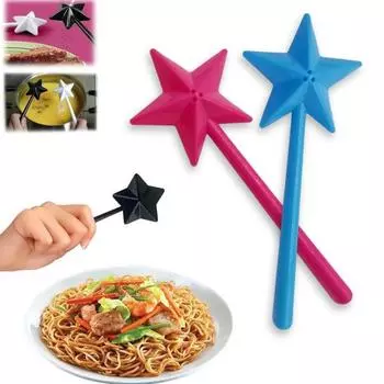 Шейкер для соли и перца, палочка с 3 отверстиями, многоразовая приправа, приправа, звезда, сказочная палочка, ручной дозатор с пентаграммой для приправ, кухонные гаджеты синий