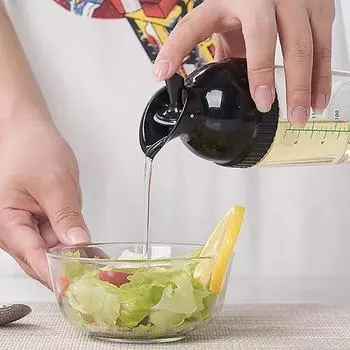 Шейкер для заправки салата, бутылка масла, удобный дозатор соусов, контейнер для бутылки с весами, герметичный миксер, кухонная приправа чёрный