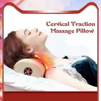 Шейная тяговая массажная подушка для защиты шеи, корректирующая магнитная подушка для массажа шеи