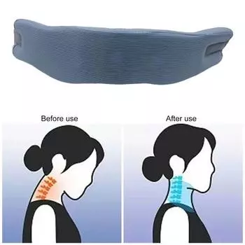 Шейный бандаж для шеи, боли в позвоночнике, облегчение давления, мягкая пена, дышащая, эргономичная, для поддержки шеи, для женщин и мужчин, универсальный шейный воротник, подарок на день рождения синий