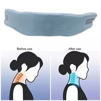 Шейный бандаж для шеи, боли в позвоночнике, облегчение давления, мягкая пена, дышащая, эргономичная, для поддержки шеи, для женщин и мужчин, универсальный шейный воротник, подарок на день рождения синий